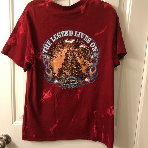 Bleach dyed rally T-shirt - Picture 2 of 2